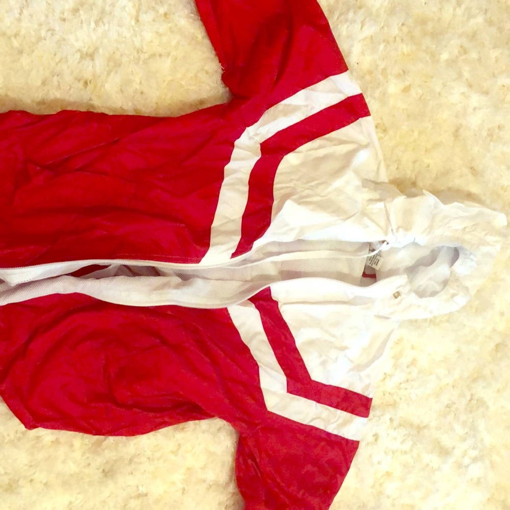 Red &White windbreaker